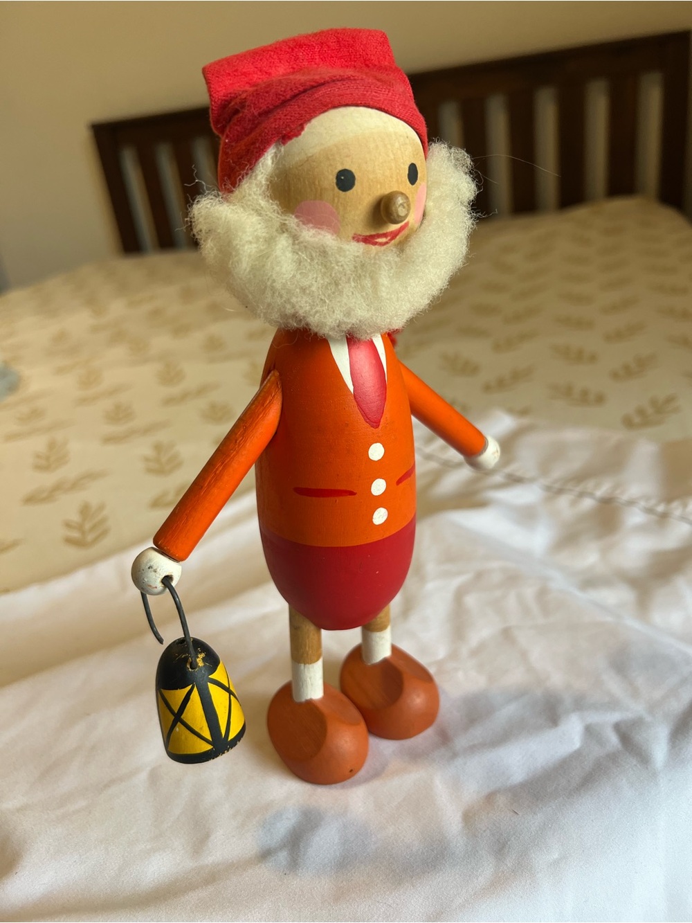 VNTG 9” Swedish Elf Dwarf Wooden Figurine